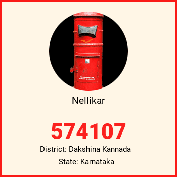 Nellikar pin code, district Dakshina Kannada in Karnataka