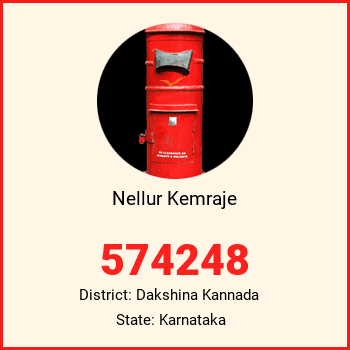 Nellur Kemraje pin code, district Dakshina Kannada in Karnataka