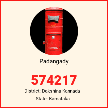Padangady pin code, district Dakshina Kannada in Karnataka
