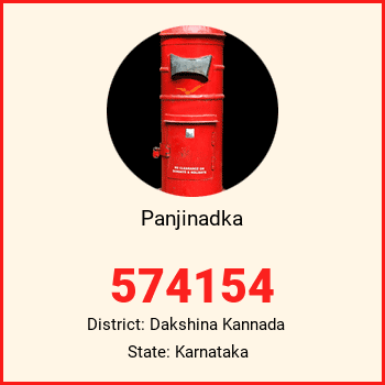 Panjinadka pin code, district Dakshina Kannada in Karnataka