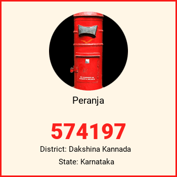 Peranja pin code, district Dakshina Kannada in Karnataka