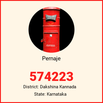 Pernaje pin code, district Dakshina Kannada in Karnataka