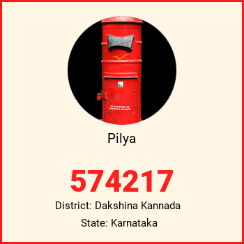 Pilya pin code, district Dakshina Kannada in Karnataka