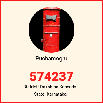 Puchamogru pin code, district Dakshina Kannada in Karnataka