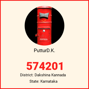 PutturD.K. pin code, district Dakshina Kannada in Karnataka