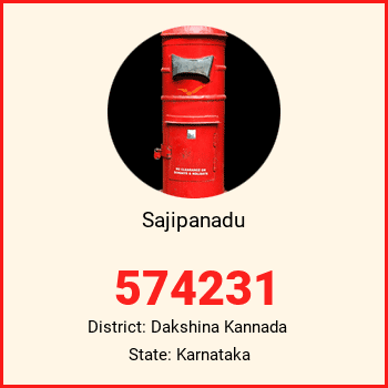 Sajipanadu pin code, district Dakshina Kannada in Karnataka