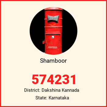 Shamboor pin code, district Dakshina Kannada in Karnataka