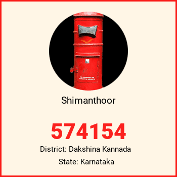 Shimanthoor pin code, district Dakshina Kannada in Karnataka