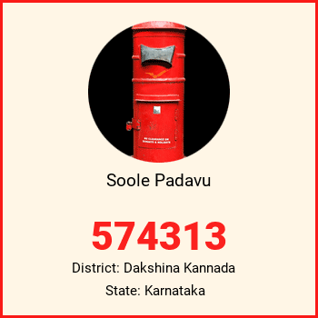 Soole Padavu pin code, district Dakshina Kannada in Karnataka