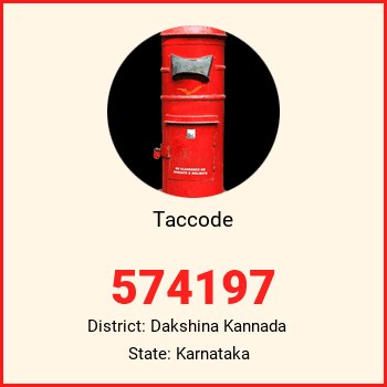 Taccode pin code, district Dakshina Kannada in Karnataka