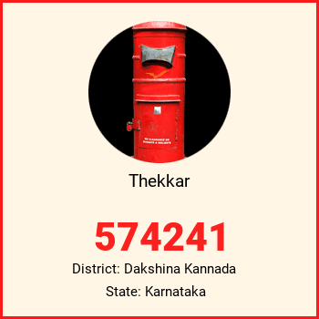 Thekkar pin code, district Dakshina Kannada in Karnataka