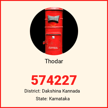 Thodar pin code, district Dakshina Kannada in Karnataka