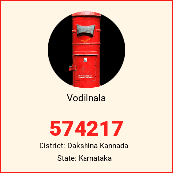 Vodilnala pin code, district Dakshina Kannada in Karnataka