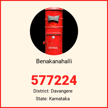 Benakanahalli pin code, district Davangere in Karnataka