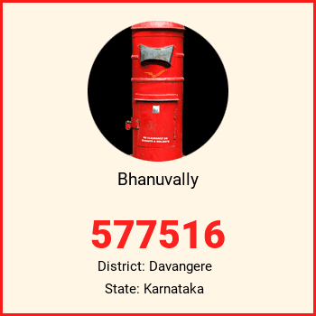 Bhanuvally pin code, district Davangere in Karnataka