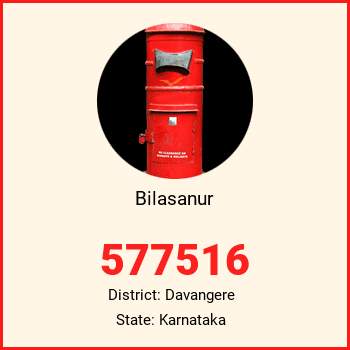 Bilasanur pin code, district Davangere in Karnataka