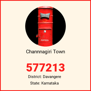 Channnagiri Town pin code, district Davangere in Karnataka