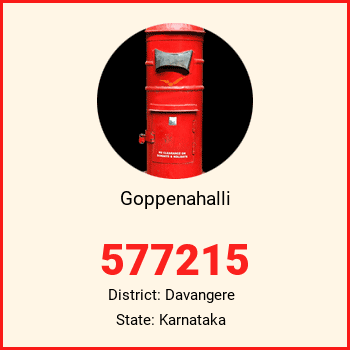 Goppenahalli pin code, district Davangere in Karnataka