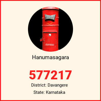 Hanumasagara pin code, district Davangere in Karnataka