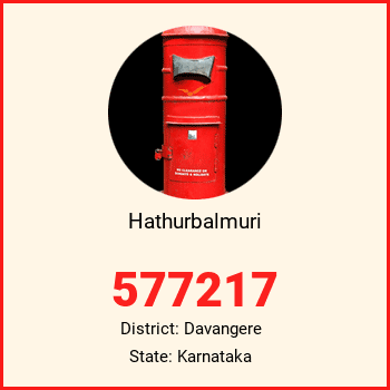 Hathurbalmuri pin code, district Davangere in Karnataka