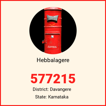Hebbalagere pin code, district Davangere in Karnataka