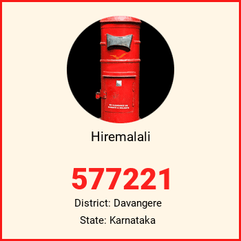 Hiremalali pin code, district Davangere in Karnataka