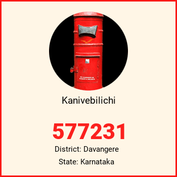Kanivebilichi pin code, district Davangere in Karnataka