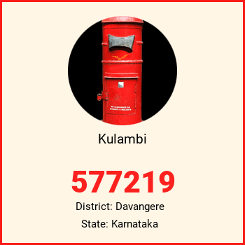 Kulambi pin code, district Davangere in Karnataka