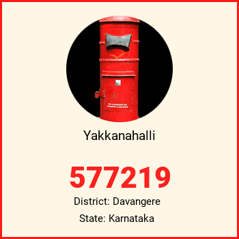 Yakkanahalli pin code, district Davangere in Karnataka
