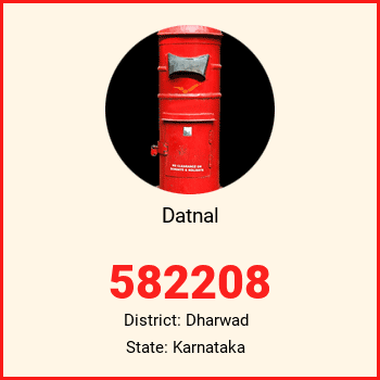 Datnal pin code, district Dharwad in Karnataka