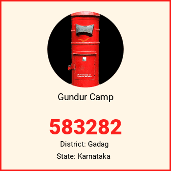 Gundur Camp pin code, district Gadag in Karnataka
