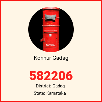 Konnur Gadag pin code, district Gadag in Karnataka