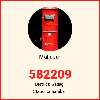 Mallapur pin code, district Gadag in Karnataka
