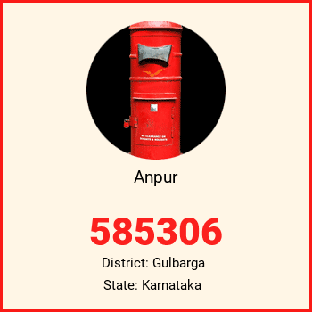 Anpur pin code, district Gulbarga in Karnataka