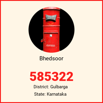 Bhedsoor pin code, district Gulbarga in Karnataka