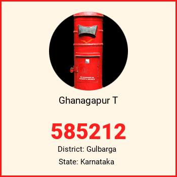 Ghanagapur T pin code, district Gulbarga in Karnataka