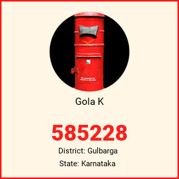 Gola K pin code, district Gulbarga in Karnataka