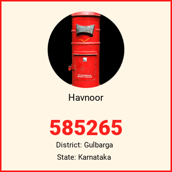 Havnoor pin code, district Gulbarga in Karnataka