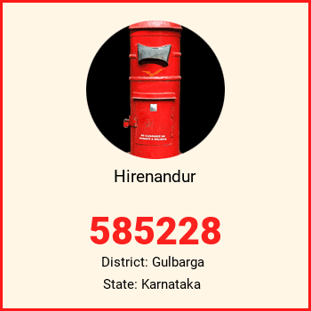 Hirenandur pin code, district Gulbarga in Karnataka