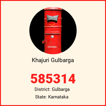 Khajuri Gulbarga pin code, district Gulbarga in Karnataka