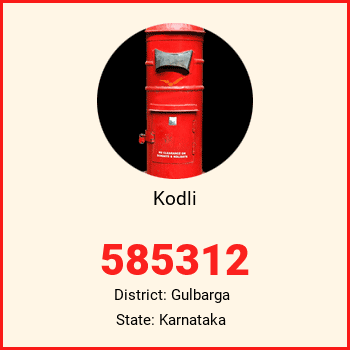 Kodli pin code, district Gulbarga in Karnataka