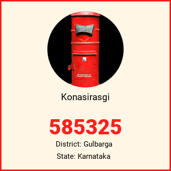 Konasirasgi pin code, district Gulbarga in Karnataka