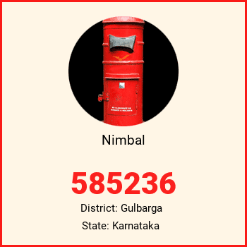 Nimbal pin code, district Gulbarga in Karnataka