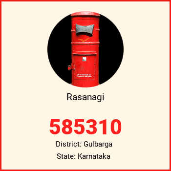 Rasanagi pin code, district Gulbarga in Karnataka