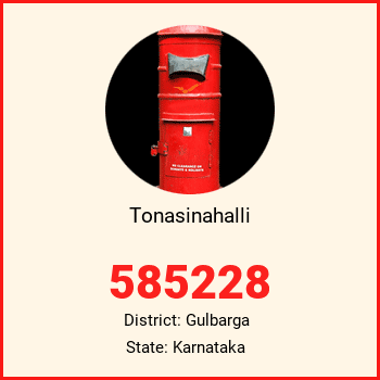 Tonasinahalli pin code, district Gulbarga in Karnataka