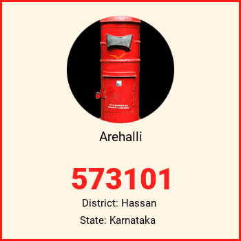 Arehalli pin code, district Hassan in Karnataka