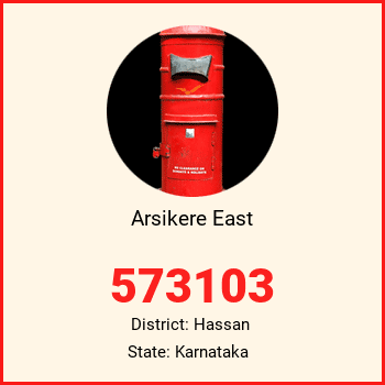Arsikere East pin code, district Hassan in Karnataka