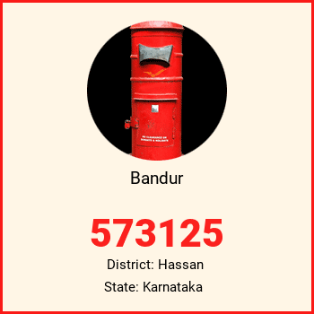 Bandur pin code, district Hassan in Karnataka