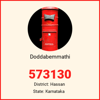 Doddabemmathi pin code, district Hassan in Karnataka