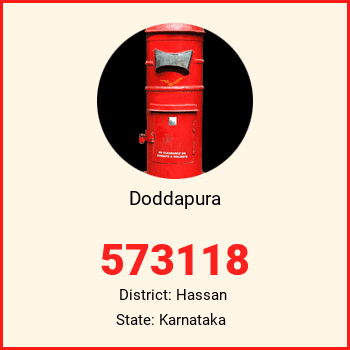 Doddapura pin code, district Hassan in Karnataka